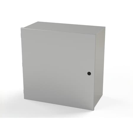 Saginaw Control & Engineering 1/4 Turn Latch Electrical Enclosures, 24 in H, 12 in D, 24 in W, NEMA 1, Carbon Steel SCE-24N2412LP